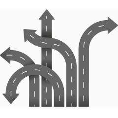 简洁商务公路箭头