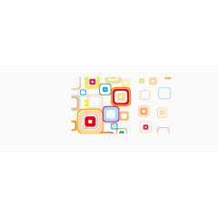 矢量炫彩多边形