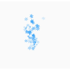 蓝色雪花