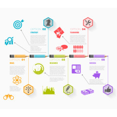 矢量商务时间轴
