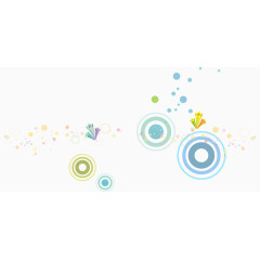 彩色海报圆圈装饰