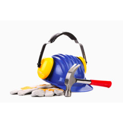 建筑工地锤子元素