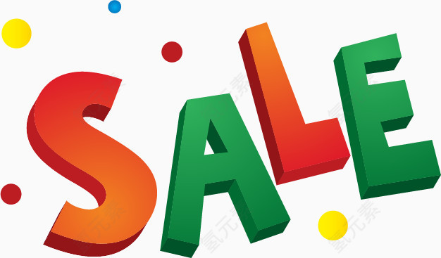 矢量SALE打折创意字