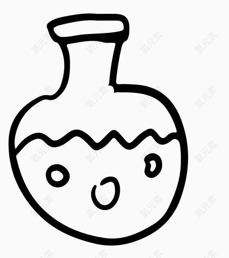 创意灵感手绘罐子草稿