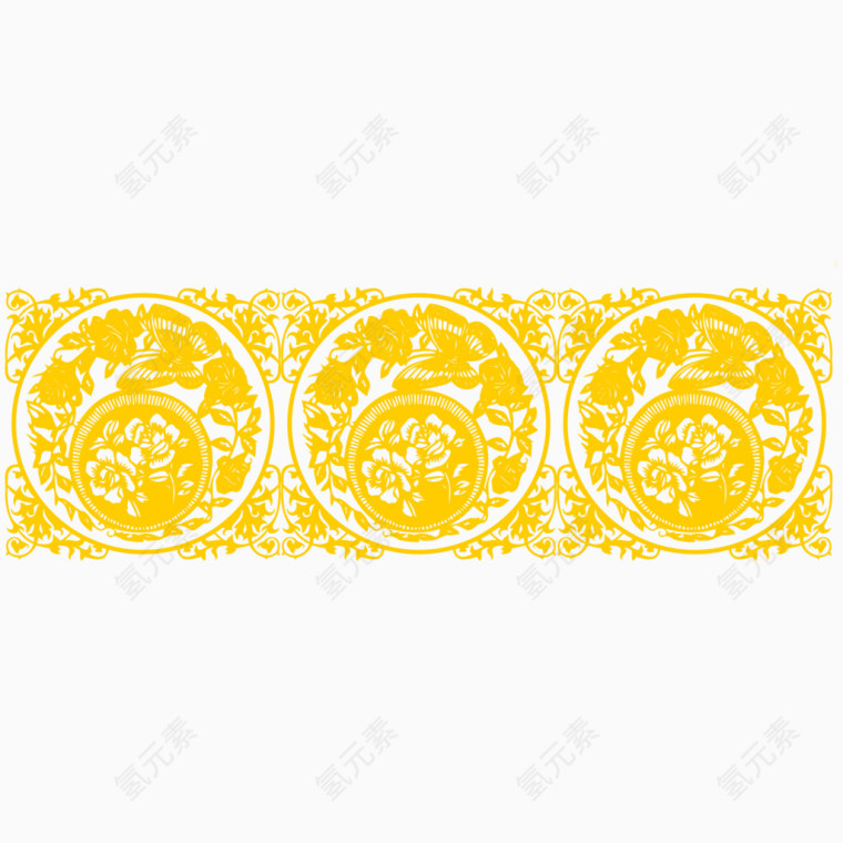 金色中国风节日底纹装饰