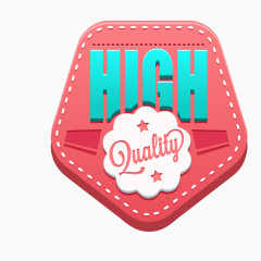 卡通高质量标签矢量图