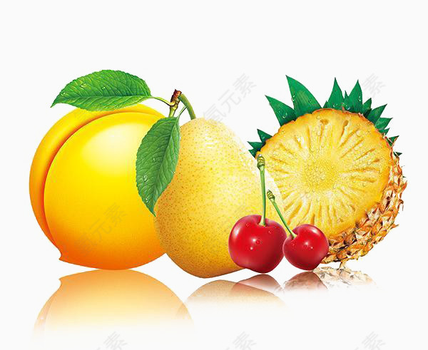 有质感的水果元素