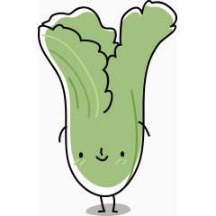 卡通小白菜