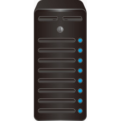 矢量黑色服务器