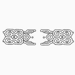 古典卷草纹矢量图