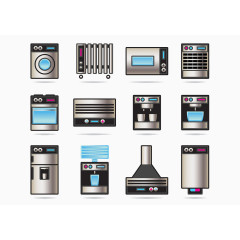 矢量小家电图标