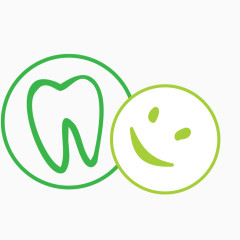 卡通牙齿绿色