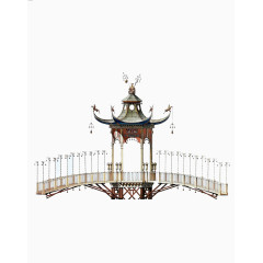 中国风古亭绘画