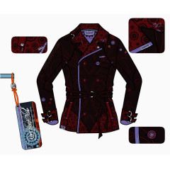 矢量手绘衣服解析