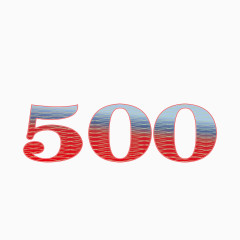 矢量防伪钱币500元数字