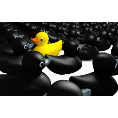 创意鹤立鸡群广告