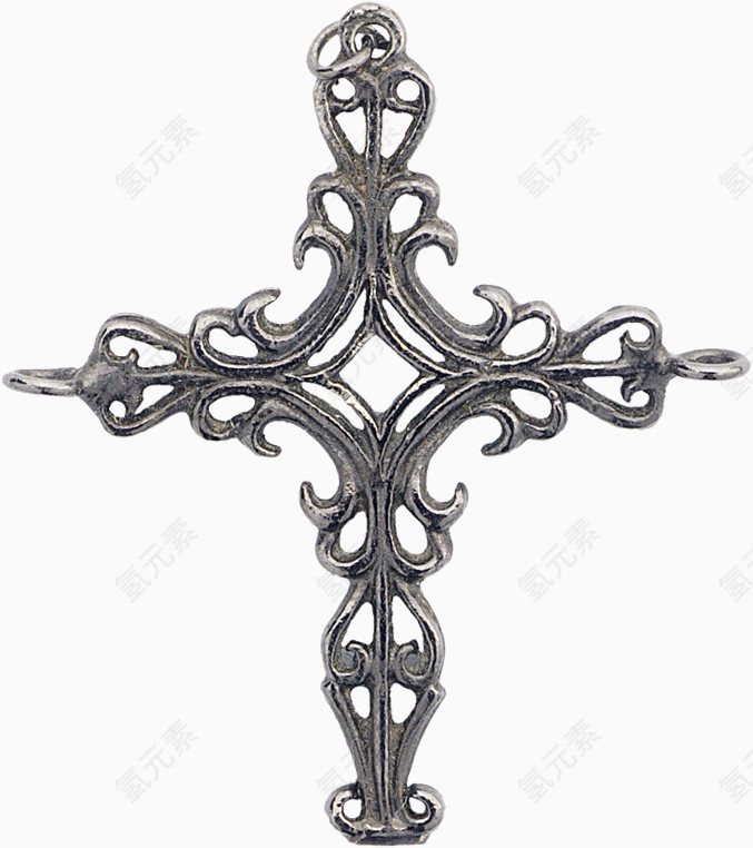 精美雕花金属质感十字架