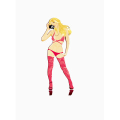 矢量青春少女图片