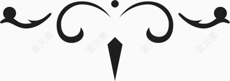 角花底纹花型对称平面图形