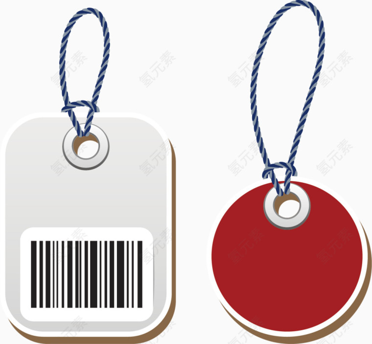 复古标签对比矢量竞价素材