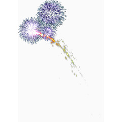 复古放射性烟花紫色透明