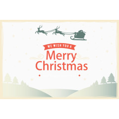 复古风格圣诞卡