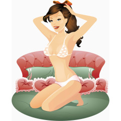 性感美女矢量图