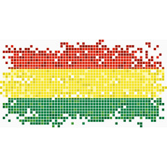 矢量波利维亚国旗