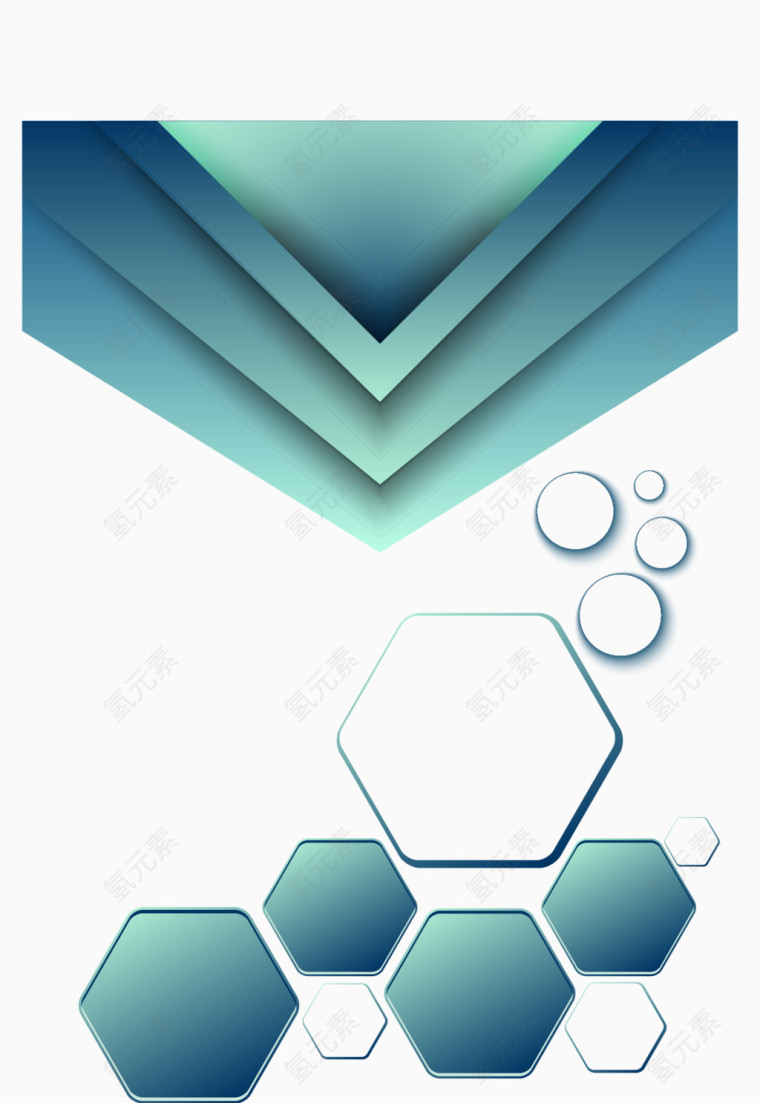 矢量创意画册单页设计素材