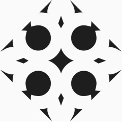 点线面构图底纹角花素材