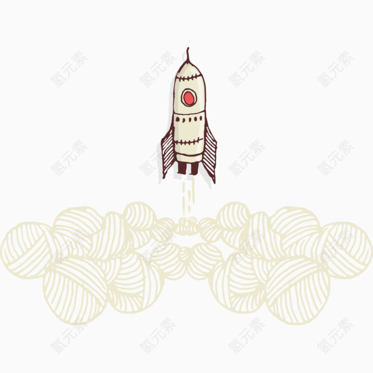 升空火箭素材