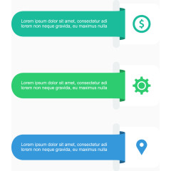 矢量创意ppt文本框