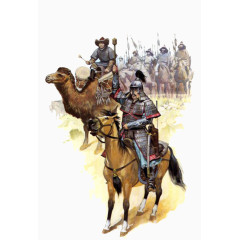 蒙古古代士兵战争图