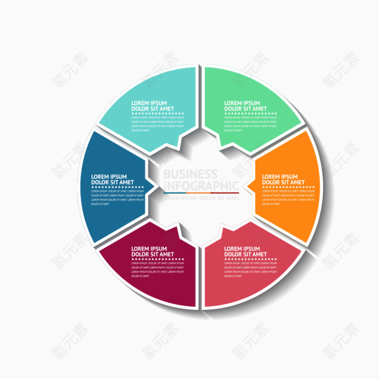 圆形分类对称矢量