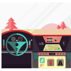 矢量汽车仪表盘