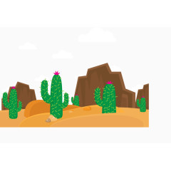 沙漠绿洲仙人掌