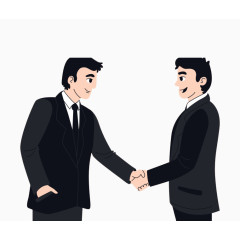 矢量元素商务洽谈