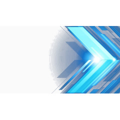 科技感向右边框元素