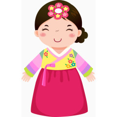 卡通人物服装民族素材