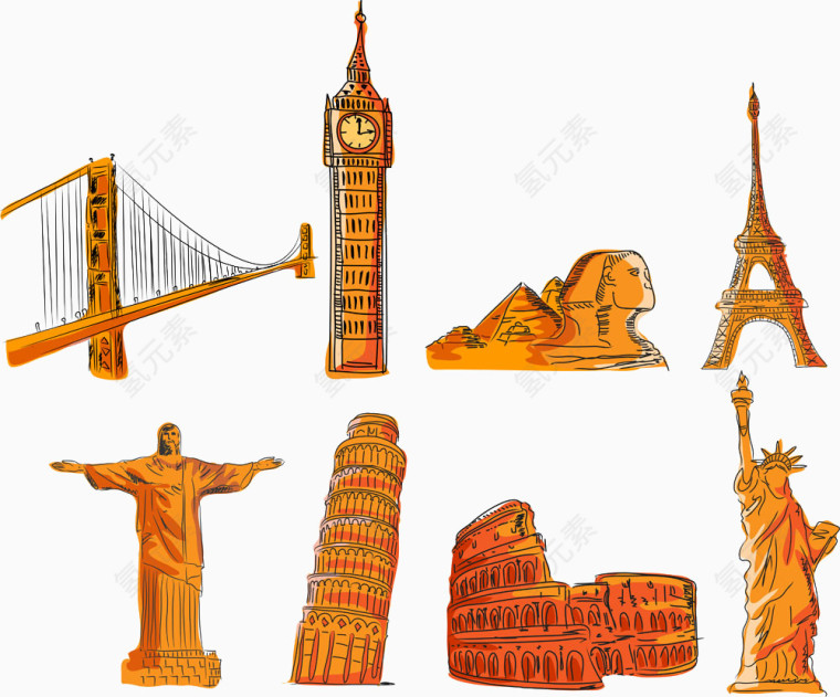 旅游主题背景图片