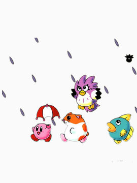 雨中的小伙伴