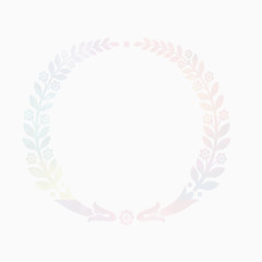 环形橄榄枝图案