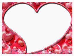 爱心背景相框