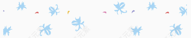 飘浮素材，蓝色，淘宝素材，装饰