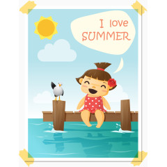 快乐儿童暑假素材