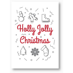 创意新年圣诞贺卡矢量图