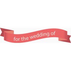 矢量手绘红色横幅