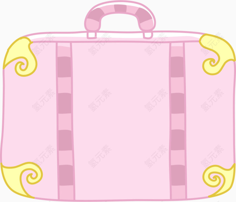 粉色行李箱