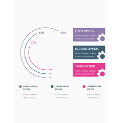 矢量画册线条统计图表