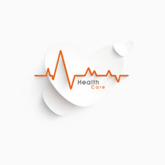 心电图心形素材